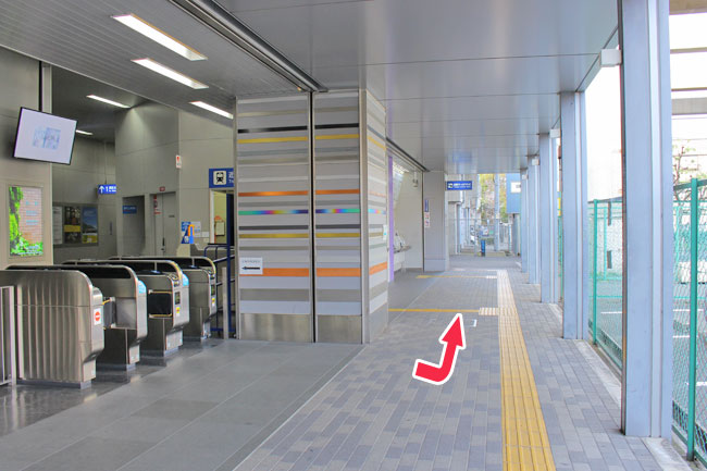 JRおおさか東線の河内永和駅から当店までの徒歩アクセス